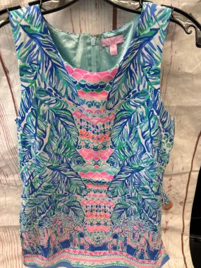 Pink Blue Romper Lilly Pulitzer, Size 10