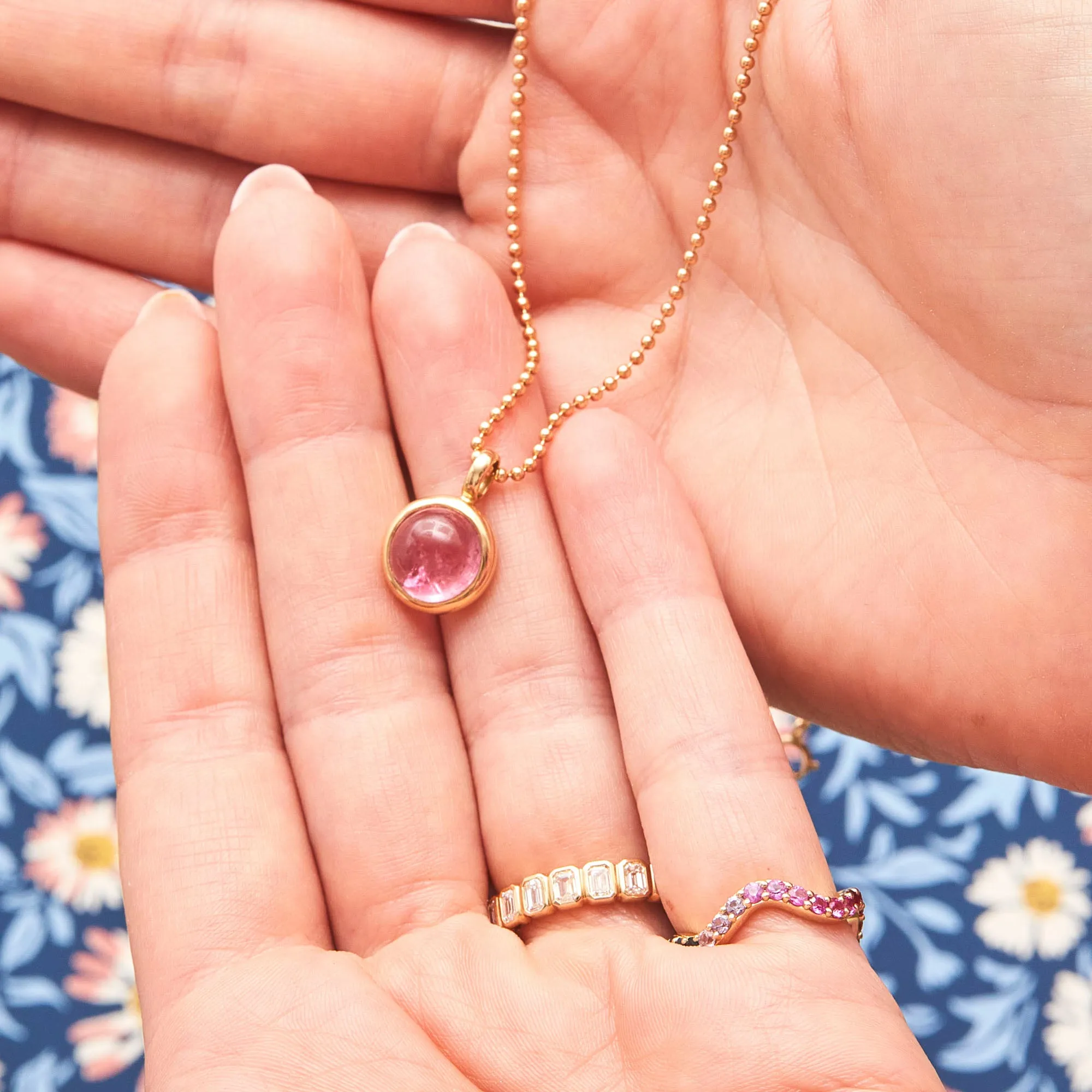 Pink City Cabochon Pendant