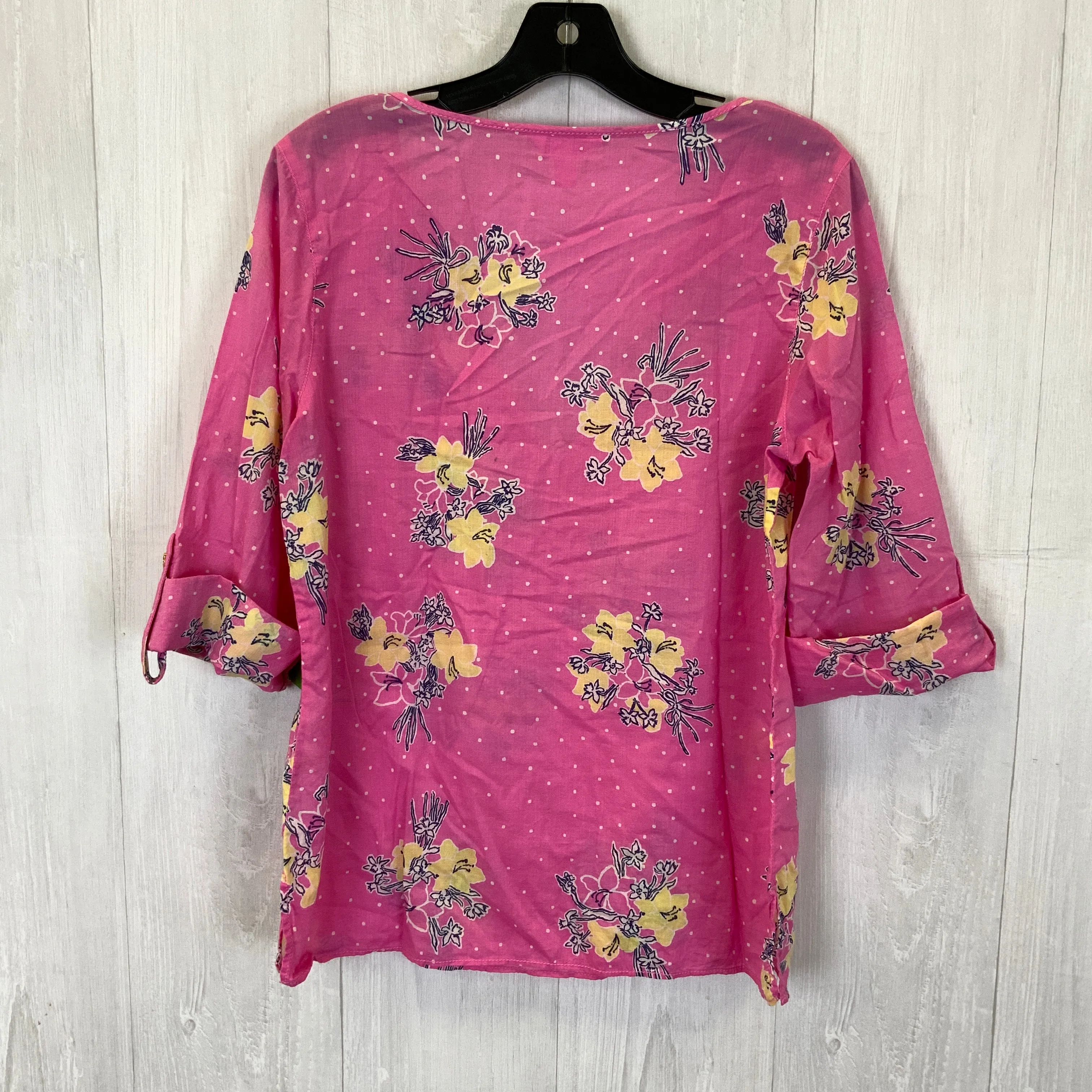 Pink Top 3/4 Sleeve Lilly Pulitzer, Size M