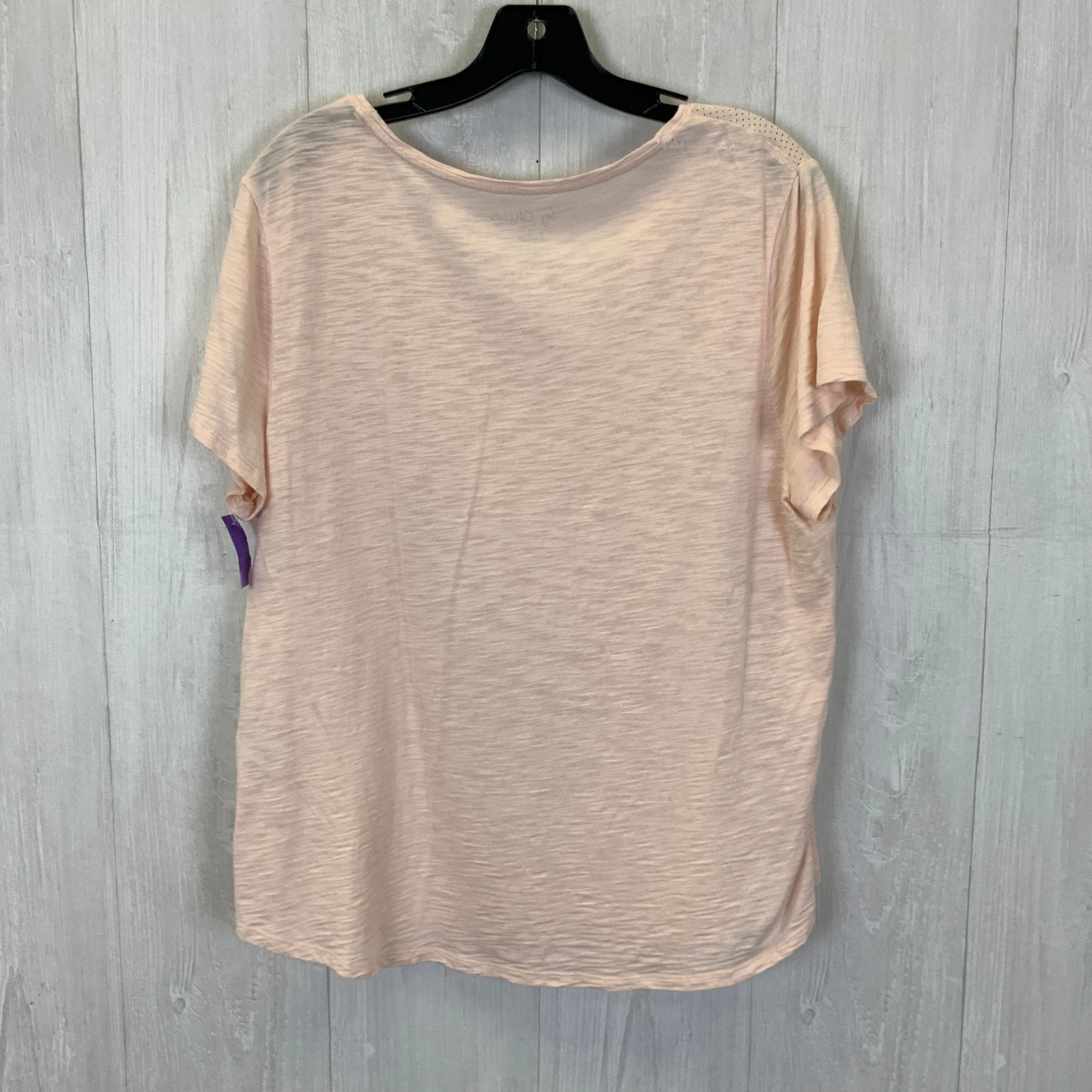 Pink Top Short Sleeve Chicos, Size 2x