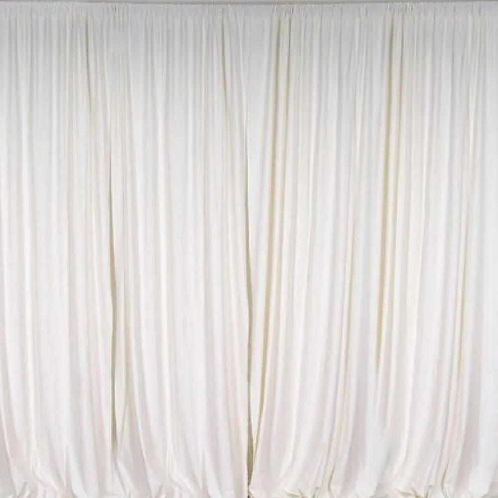 Pipe & Drape with Ivory Curtain