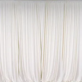 Pipe & Drape with Ivory Curtain