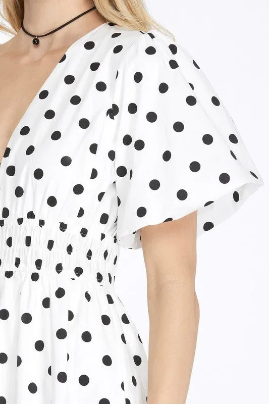 Polka Dot Midi Dress