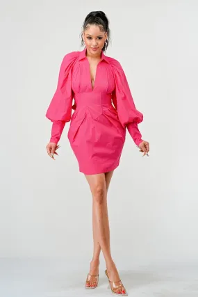 Pretty in Pink- Pink Mini Dress with Back Cutout