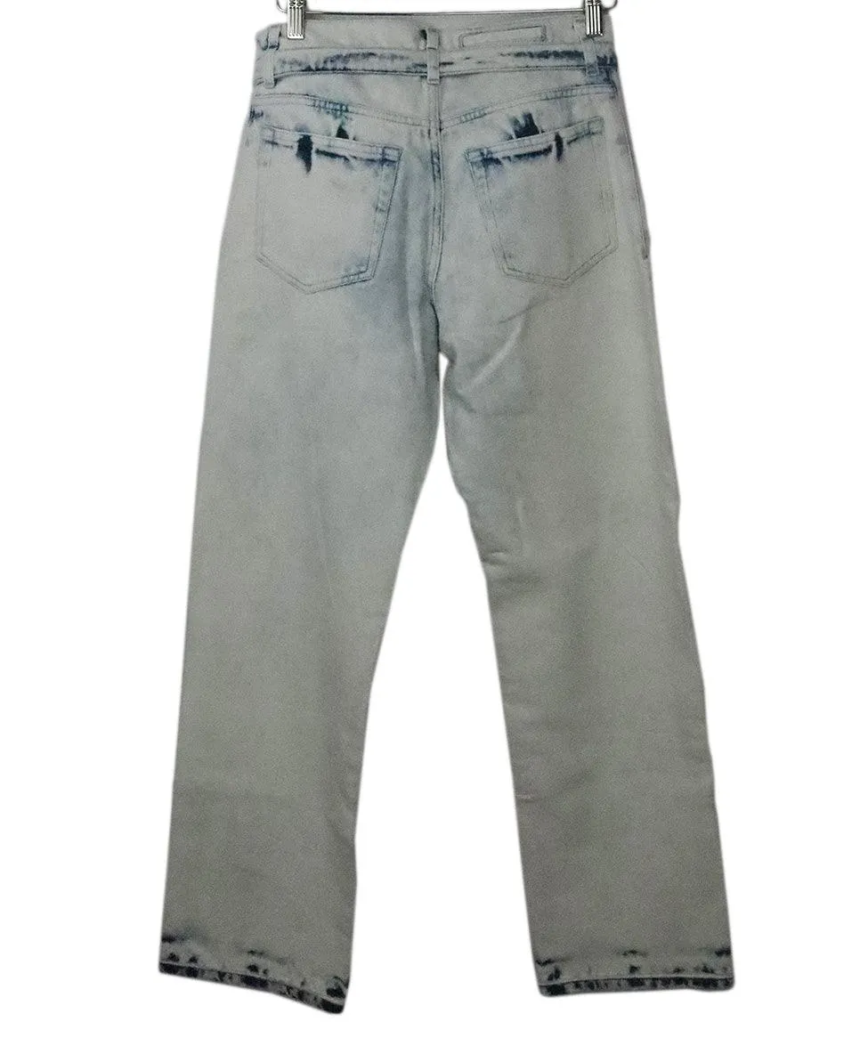 Proenza Schouler Acid Wash Denim Pants sz 6