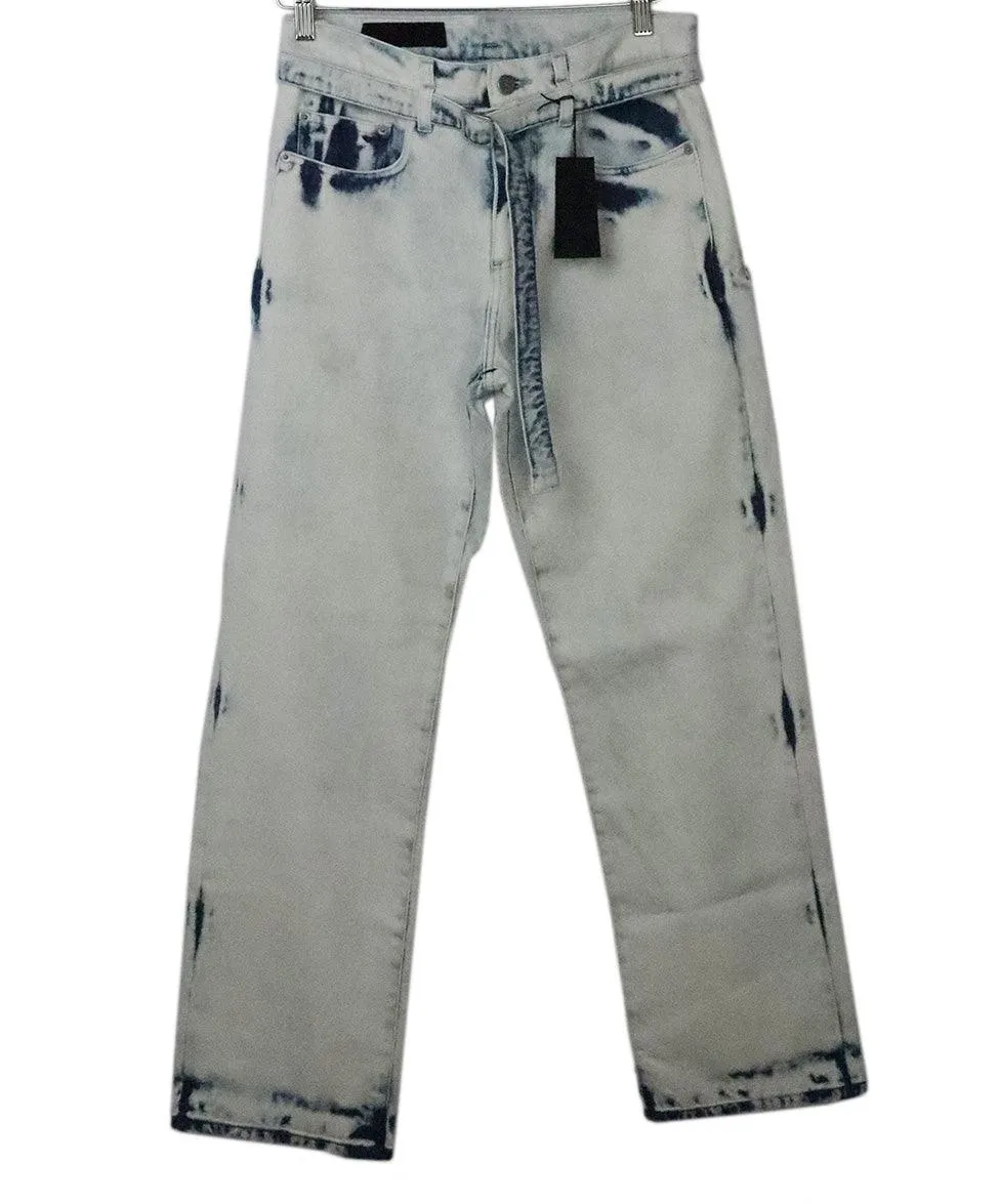 Proenza Schouler Acid Wash Denim Pants sz 6