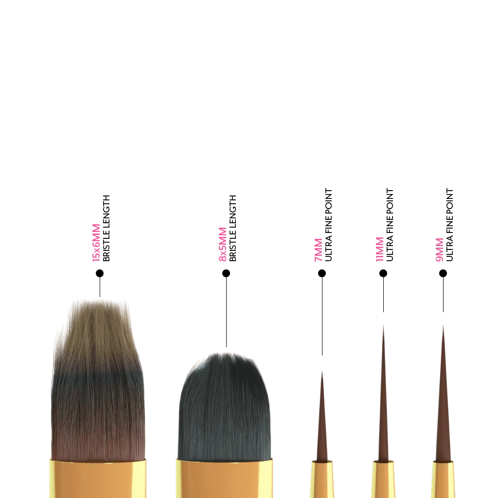 Professional Nail Art Brush Bundle