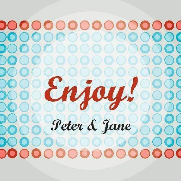 "Enjoy!" Favor - Place Cards (Pack of 1)