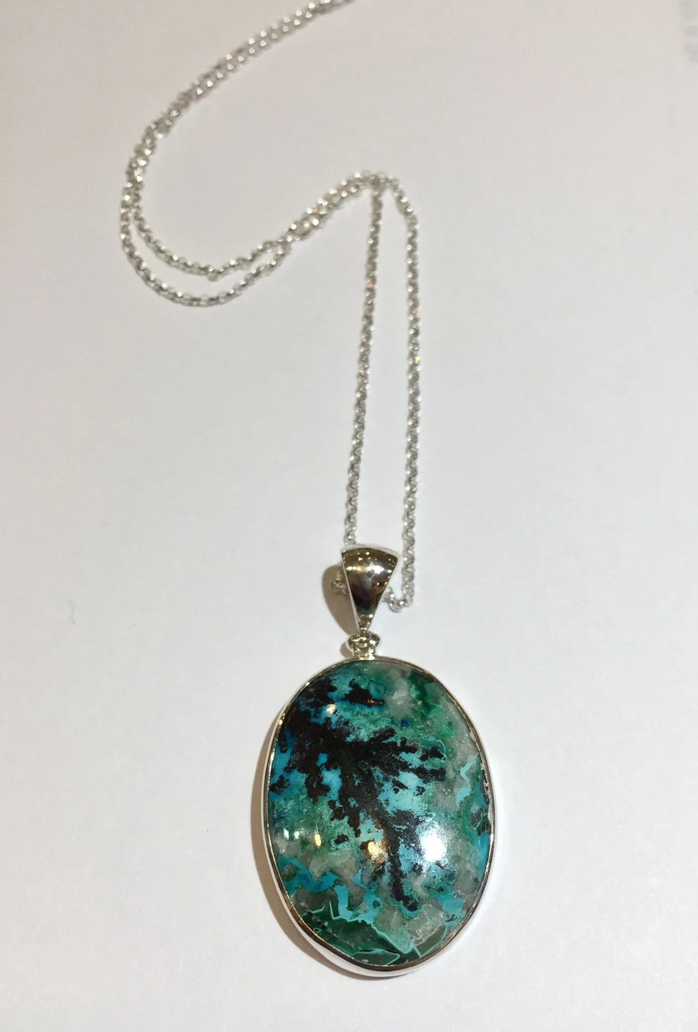 River Chrysocolla pendant