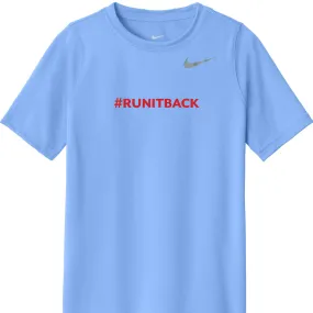 #RUNITBACK Nike Valor Blue Youth Tee