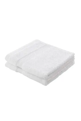 Silk Face Cloth Pair - White