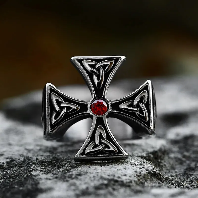 Stainless Steel Odin Trinity Celtic Knot Ring