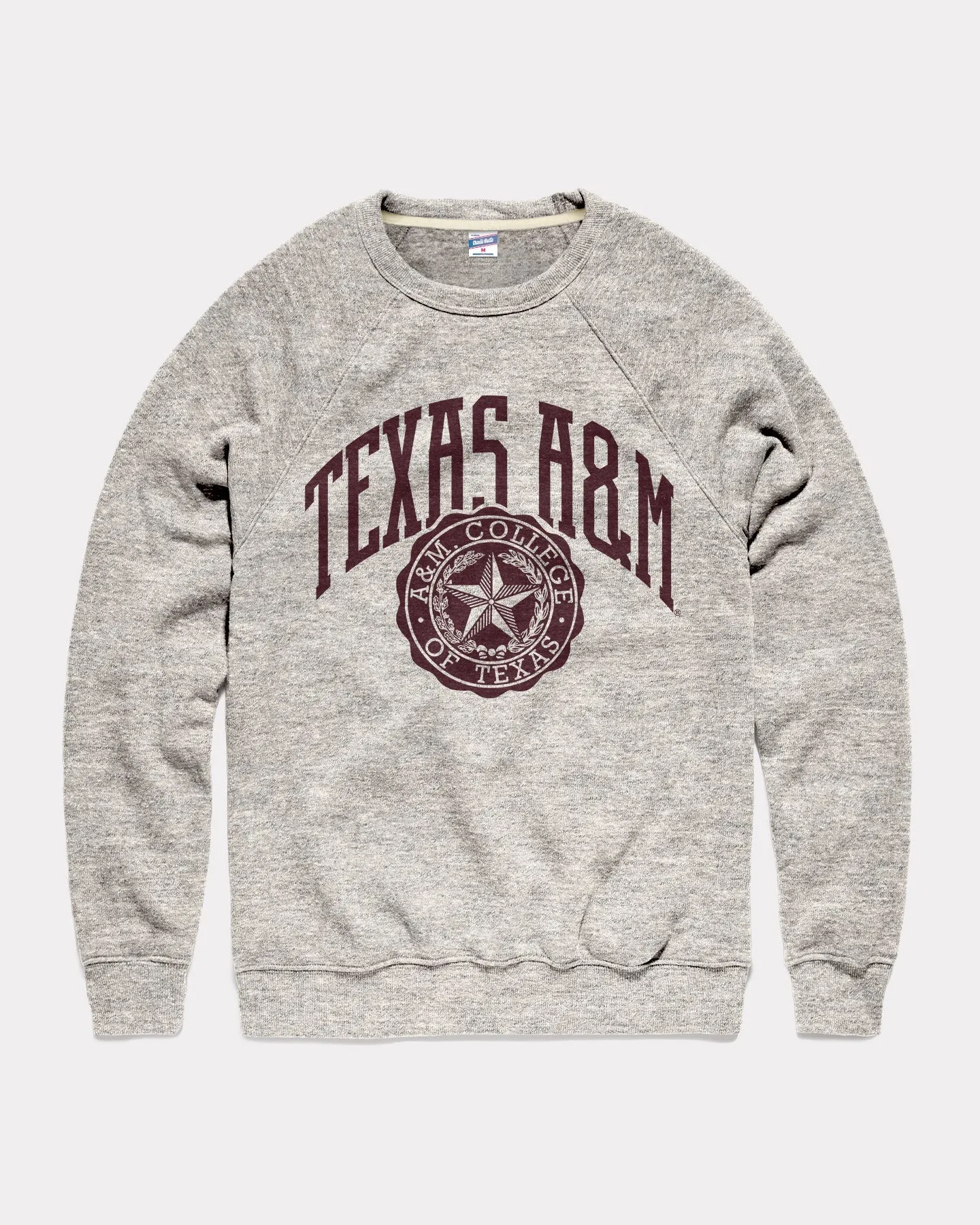 Texas A&M University Seal Athletic Grey Crewneck