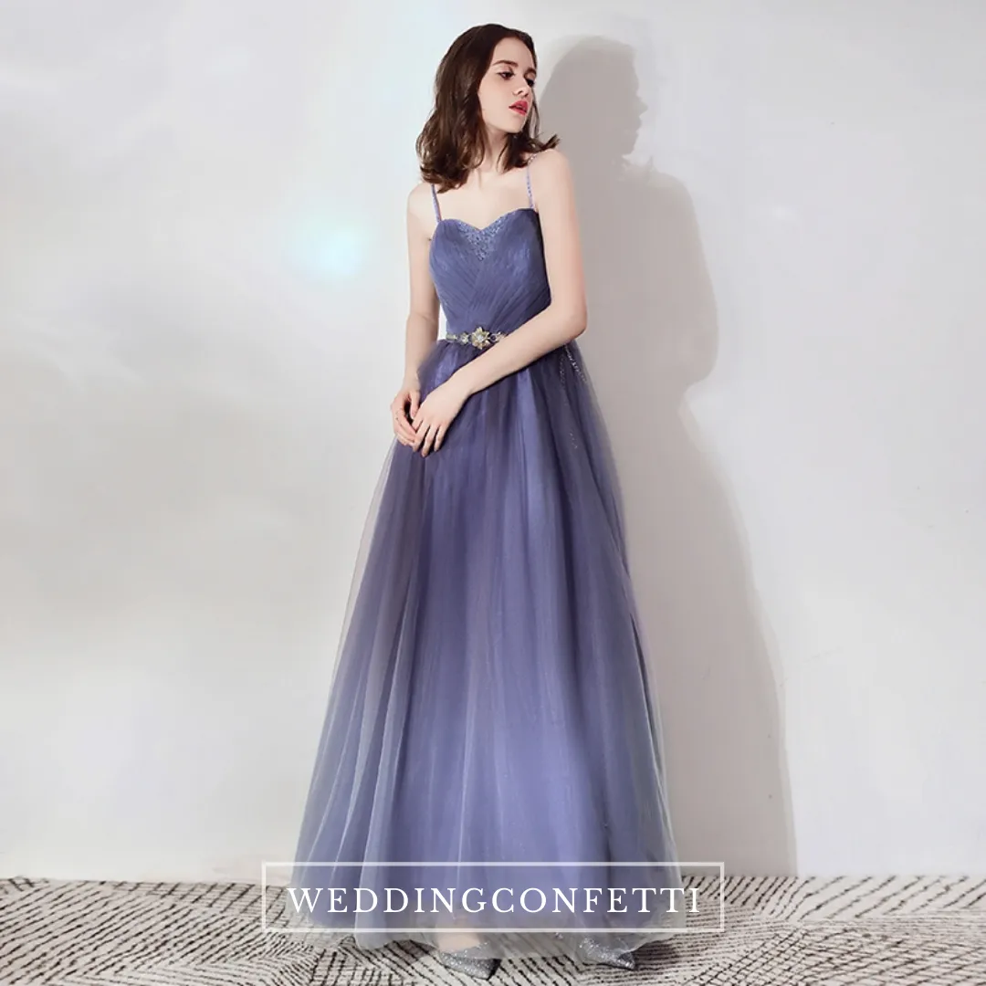 The Cassie Blue Ombre Sleeveless Gown