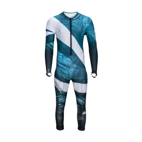 Tiger Adult Race Suit - Aqua/Blue