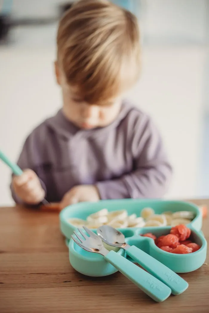 Toddler Feedie Cutlery Set - Minty Green