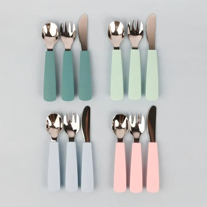 Toddler Feedie Cutlery Set - Minty Green