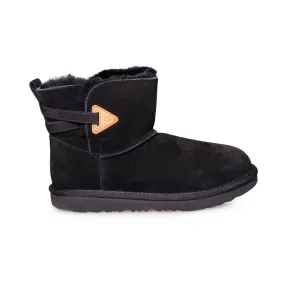 UGG Mini Bailey Flex Black Boots - Youth