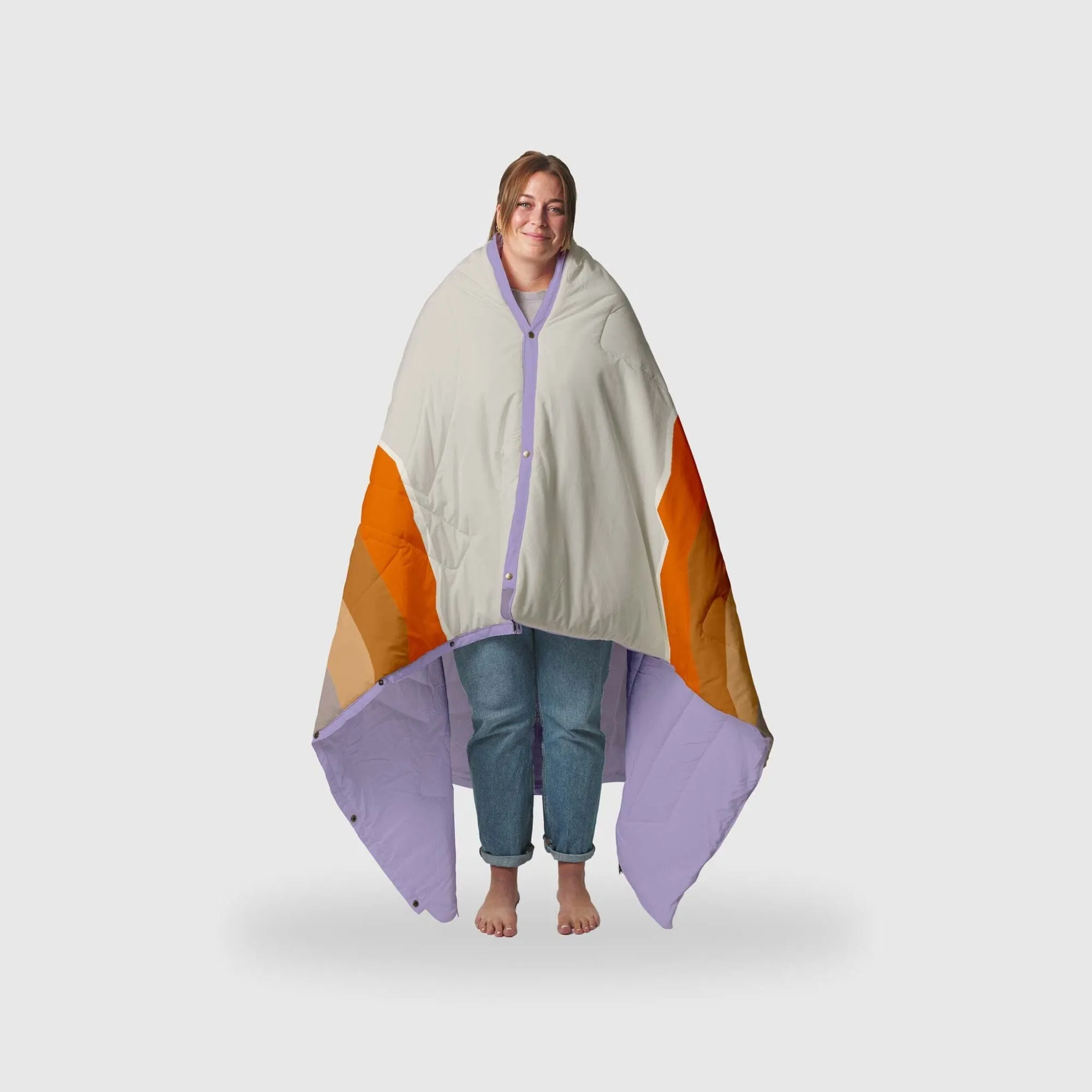 VOITED Recycled Ripstop Outdoor Camping Blanket - Camp Vibes Powder/Lavender