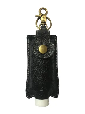 Walletsnbags RL Hand Sanitizer Holder Leather Keychain with 50ml Sanitizer Bottle