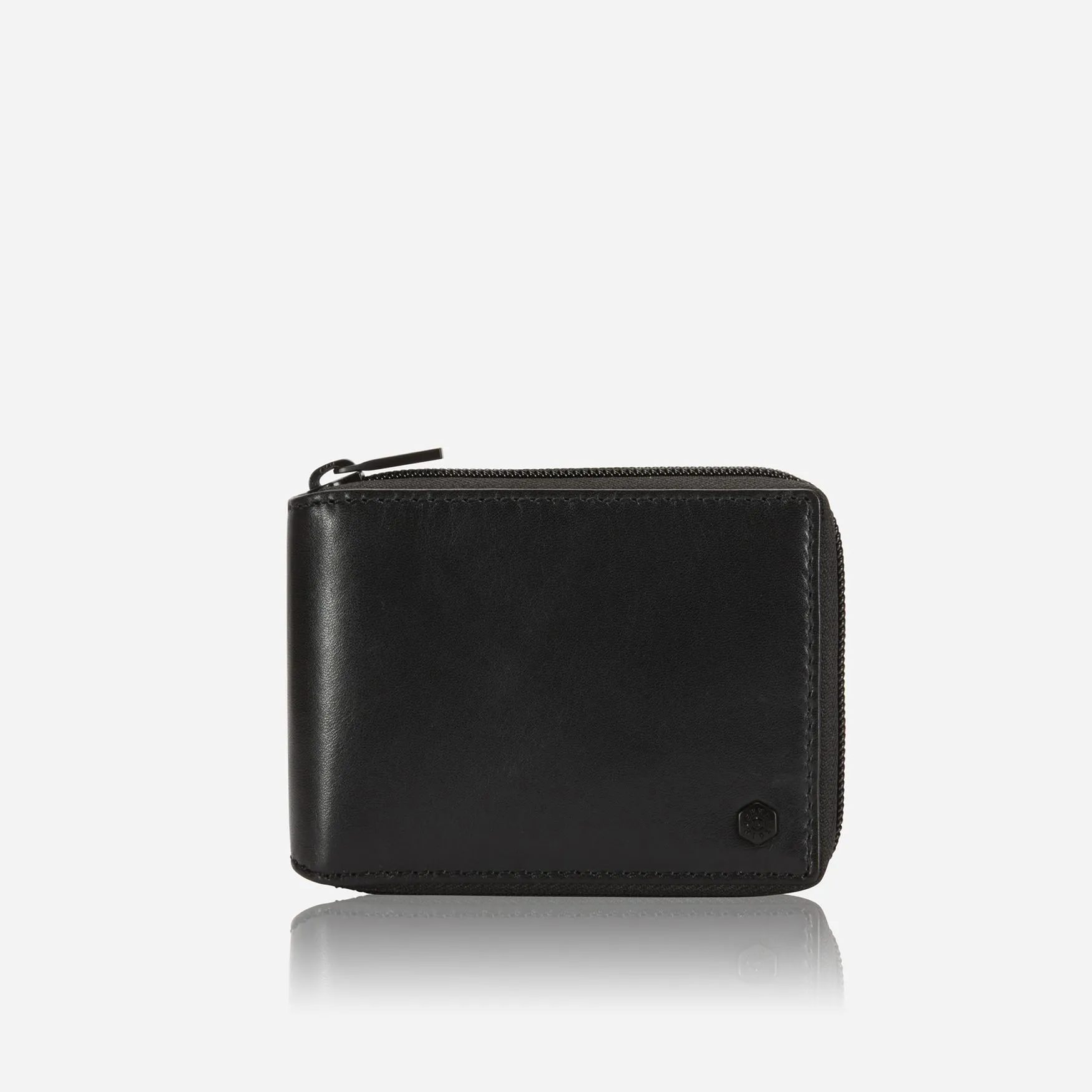 Zip Around Coin Wallet, Black